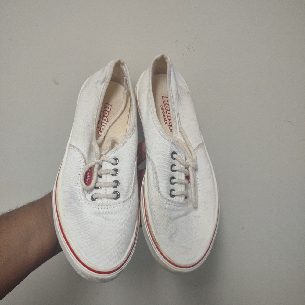 Redley Unisex White Skateboarding Sneakers Size 5